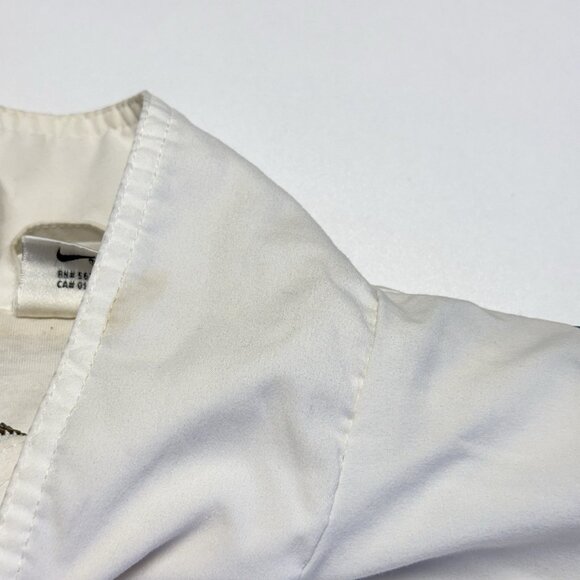 Vintage 90s Nike Challenge Court Tennis Jacket Mens Medium White Windbreaker Zip - Picture 7 of 15